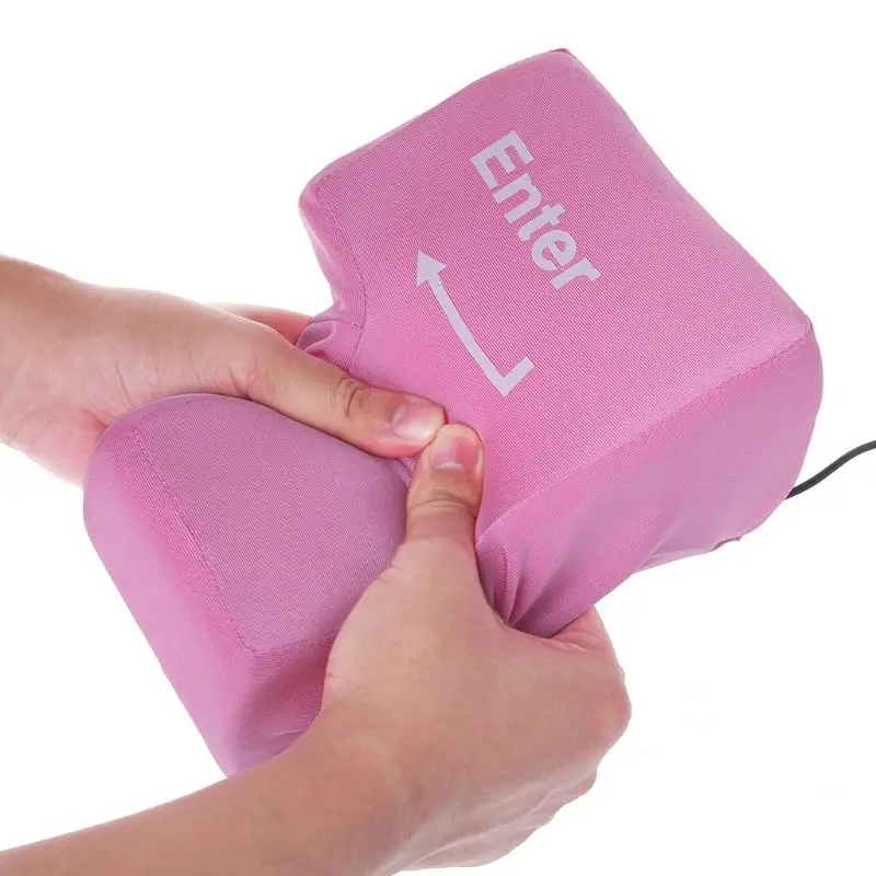 USB большая клавиша для компьютера кнопка сброса Настольная подушка подарок