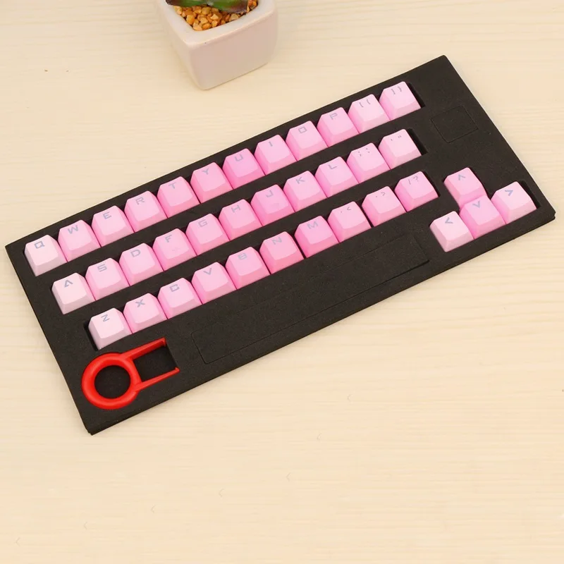 37 шт. механическая клавиатура с подсветкой PBT для самостоятельной сборки кепка