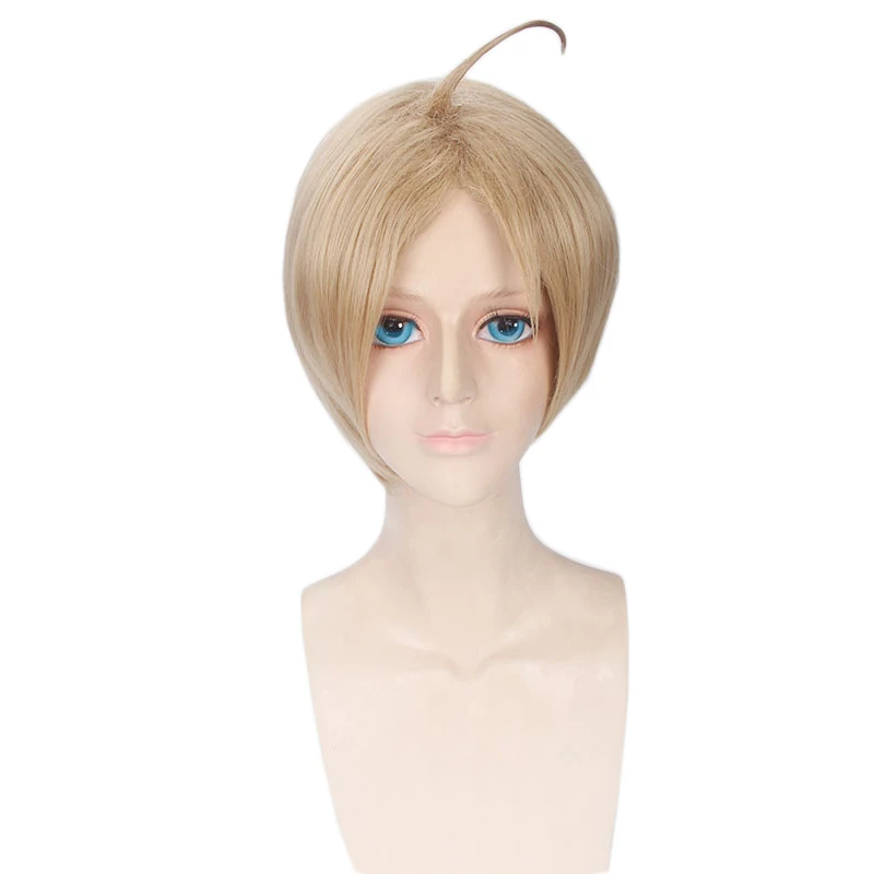 

Anime APH Hetalia Axis Powers America Alfred F Jones Cosplay Wig Men Short Synthetic Hair Halloween Party Costume Wigs