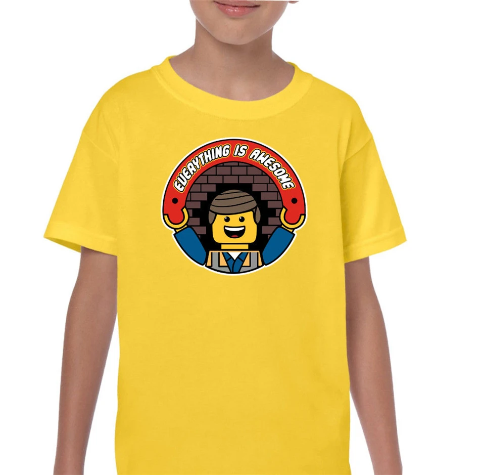 Мужская забавная футболка Everything Is Awesome с принтом Lego идеальный подарок на день