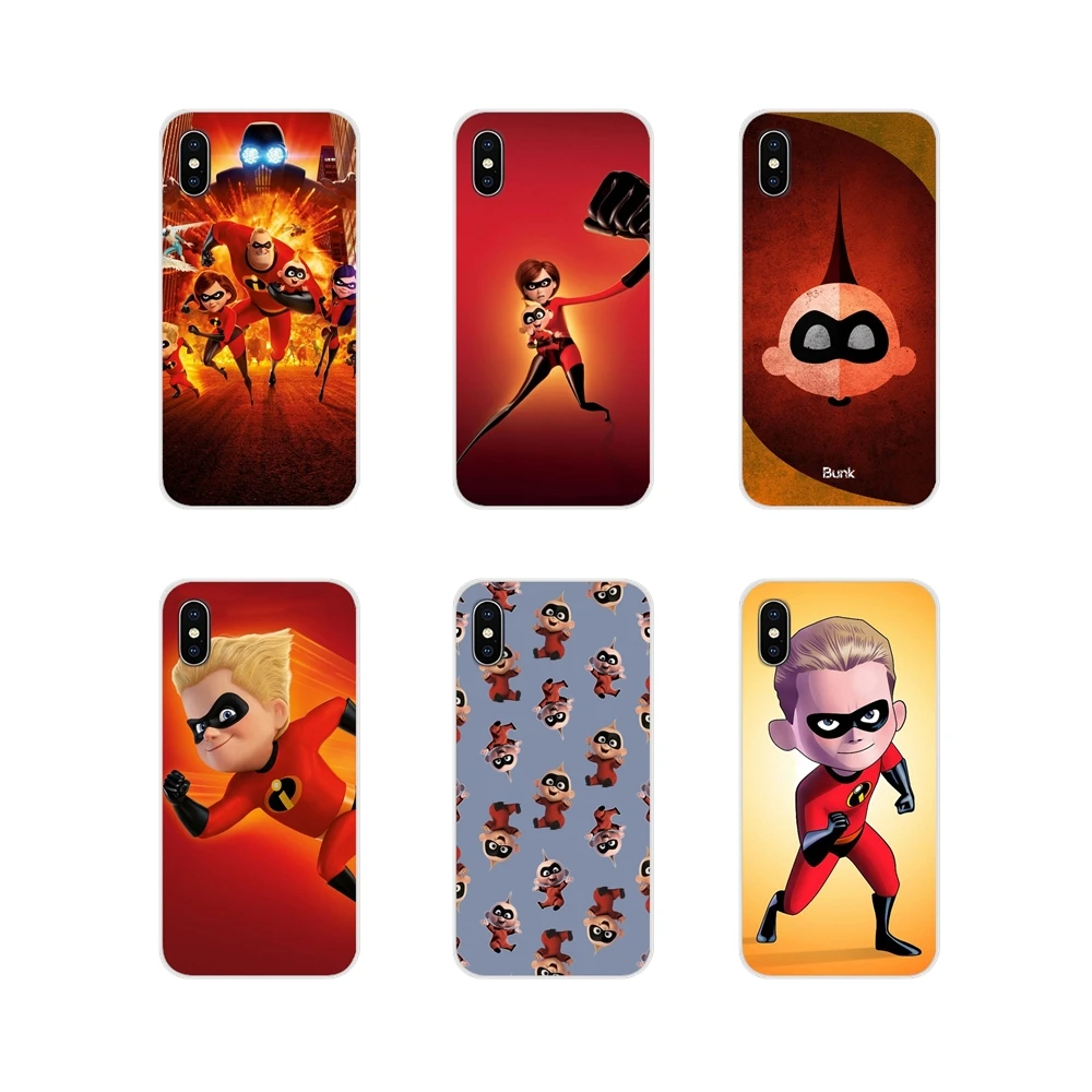 Для Apple iPhone X XR XS 11Pro MAX 4S 5S 5C SE 6S 7 8 Plus ipod 5 6 с рисунком из мультфильма Суперсемейка по