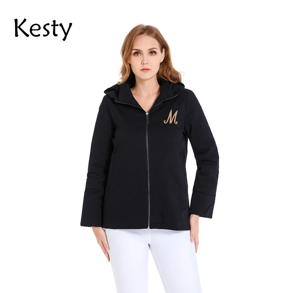 Женская зимняя утепленная куртка больших размеров KESTY, хлопковая утепленная куртка, утепленное и ветрозащитное пальто с карманами на молни... куртка утепленная adidas jkt18 winter cv8271