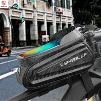 wheel up 7 0 inch bicycle bag waterproof touch screen mobile phone hard shell bag touch screen bag mountain bike accessories
