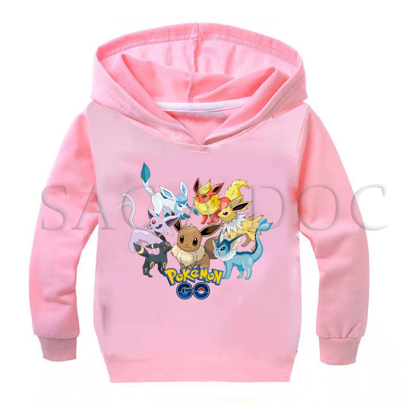 Hoodies 13 Толстовки для мальчиков с принтом «Покемон» на весну-осень одежда для детей детские толстовки с капюшоном для девочек Повседневный Спортивный пуловер - Цвет: Hoodies 13