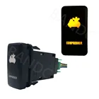 Оранжевый Светодиодный компрессорный кнопочный переключатель для Toyota Prado 120 серии 2003-2009, Аксессуары для автомобилей Toyota, 3 А 12 В + соединитель проводки