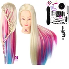 Голова-манекен для причесок, 28 дюймов, с зажимом