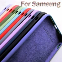 fashion candy colors liquid silicagel phone case for samsung galaxy m31 m21 m30s m40 a80 a90 4g 5g m40s m10 m20 m30 m51 cover