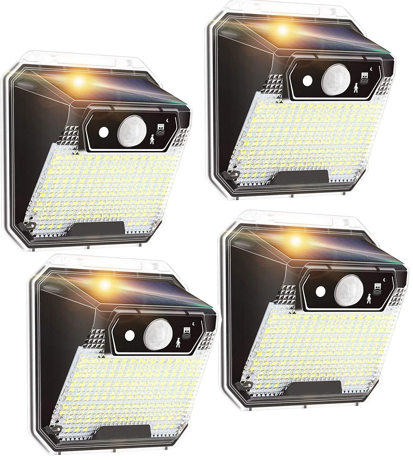 

Solar Lights Outdoor Motion Sensor, WhitePoplar 148 LEDs Solar Lights Outdoor Waterproof LED Security with 3 Modes Wireless