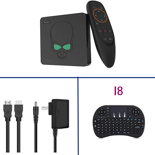 4G 64G with I8 ТВ-приставка Beelink GT-King Android 9,0 Amlogic S922X GT King 4G DDR4 64G EMMC Smart tv BOX 2,4G+ 5G Dual wifi 1000M LAN с 4K - Цвет: 4G 64G with I8