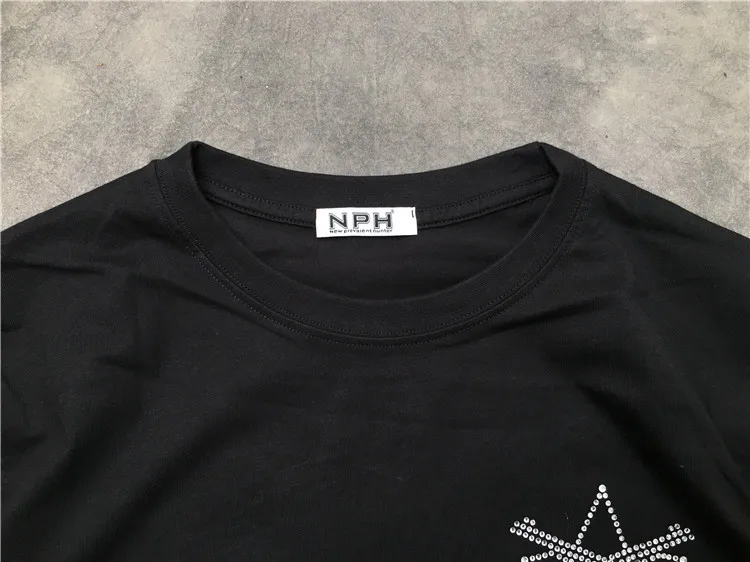 

New Novelty 2021 Men Revolver diamond Star T Shirts T-Shirt Hip Hop Skateboard Street Cotton T-Shirts Tee Top kenye S-XXL #K44