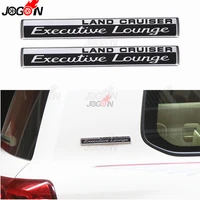 for toyota land cruiser 2008 2019 car rear trunk 3d executive lounge logo sticker trim abs chrome deceration