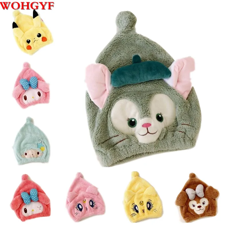Новая плюшевая игрушка шапочка для волос с мультяшными животными сильное