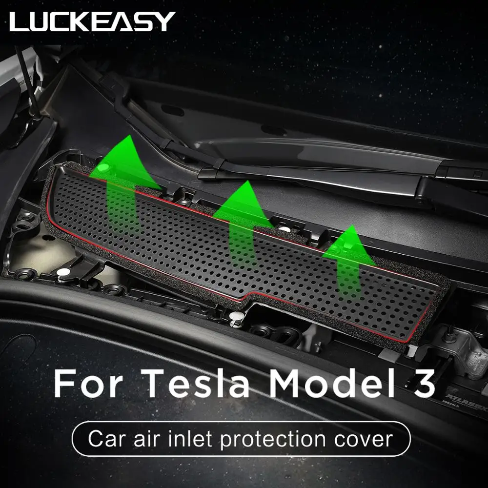 Для Tesla Model 3 2017-2020 автомобильный воздухозаборник защитная крышка забора
