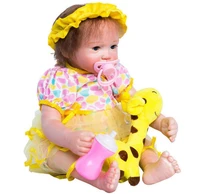 18 reborn baby girl doll soft vinyl lifelike newborn toddler kid handmade gift silicone baby doll