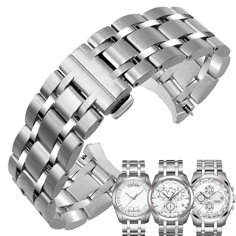 Браслет наручный из нержавеющей стали для Tissot Couturier 1853 T035 T035617 22/23/24 мм с