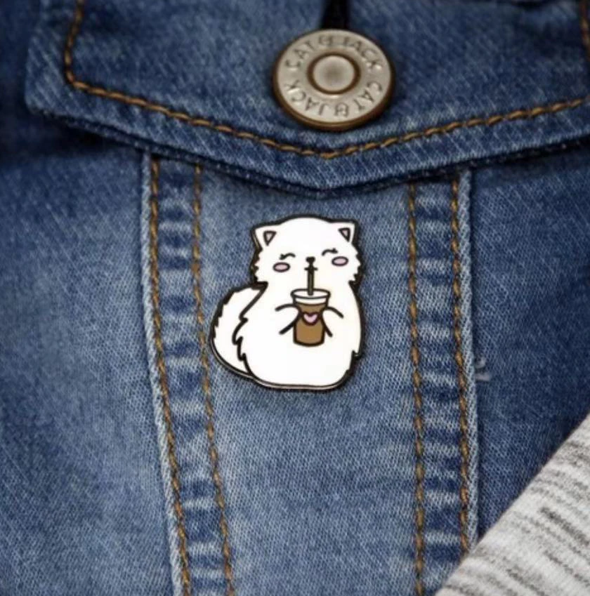 Брошь в форме кота|Броши| |