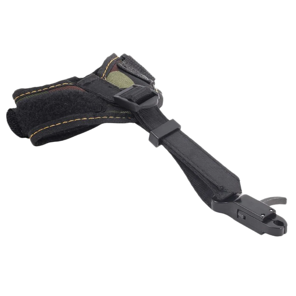

MagiDeal Archery Compound Bow Release Trigger Adjustable Wrist Strap Black
