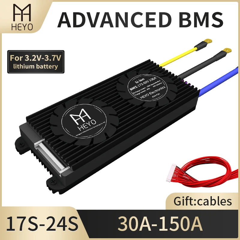 Защитная плата HEYO для литиевой батареи 60 в 72 84 Li Ion LiFePO4 17S 20S 24S 30A 40A 60A 80A 100A BMS