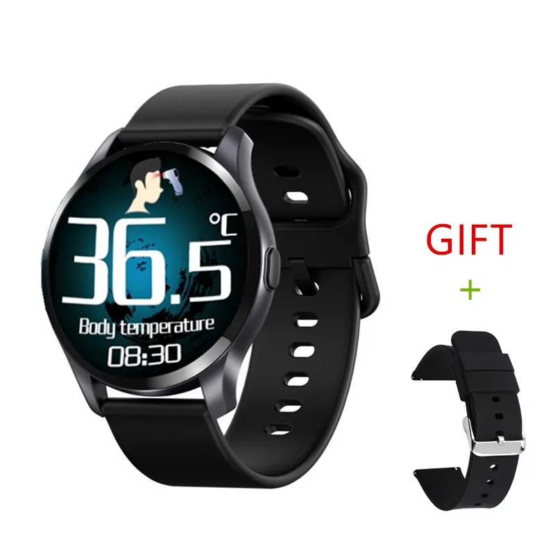 

2021 New Smart Watch Men Body Temperature Measurement Heart Rate Monitoring Fitness Tracker Women Watches Smartwatch Android IOS