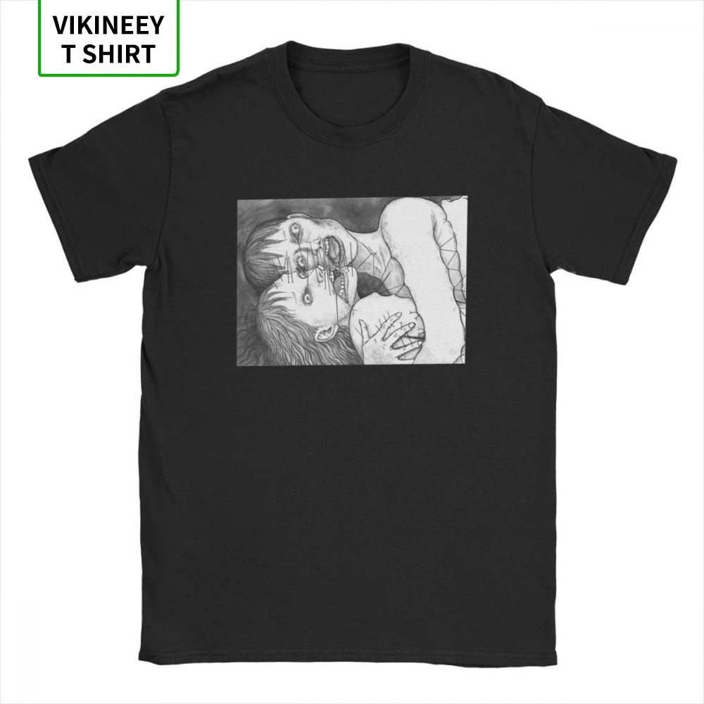 Джунджи Ito аниме жуткая манга странные ужасов Японии забавная футболка для