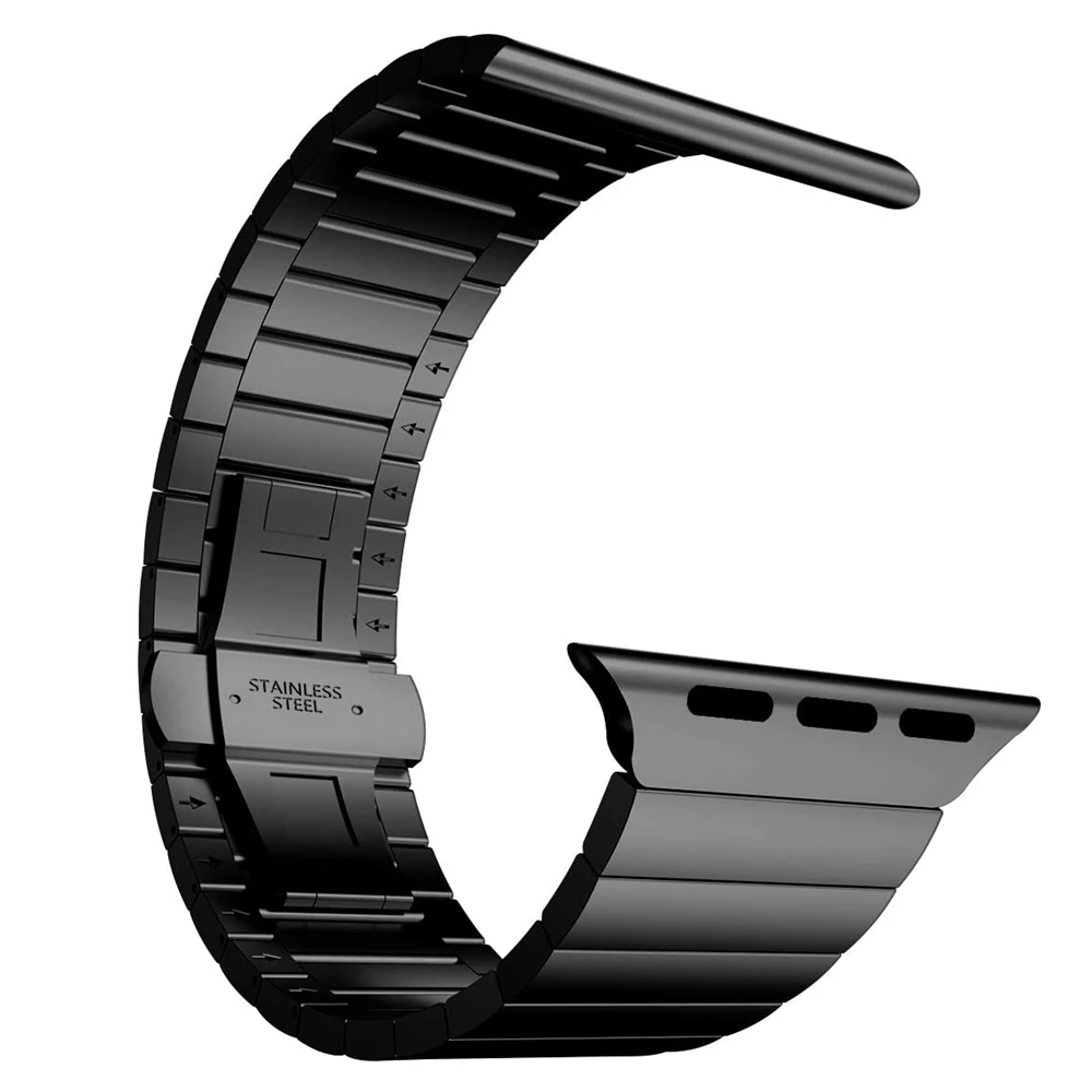 Бизнес группы для apple watch band 44 мм 40 серия 5 4 браслет из нержавеющей стали iwatch