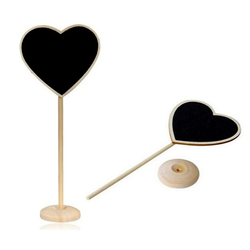 10 шт./компл. креативный маленький мел доска Свадебное торжество сердце девичник