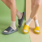 Шлепанцы для душа, массажные сандалии из ЭВА с дренажными отверстиями, Нескользящие, легкие, для ванной комнаты, для мужчин и женщин, обувь для бассейна, сланцы
