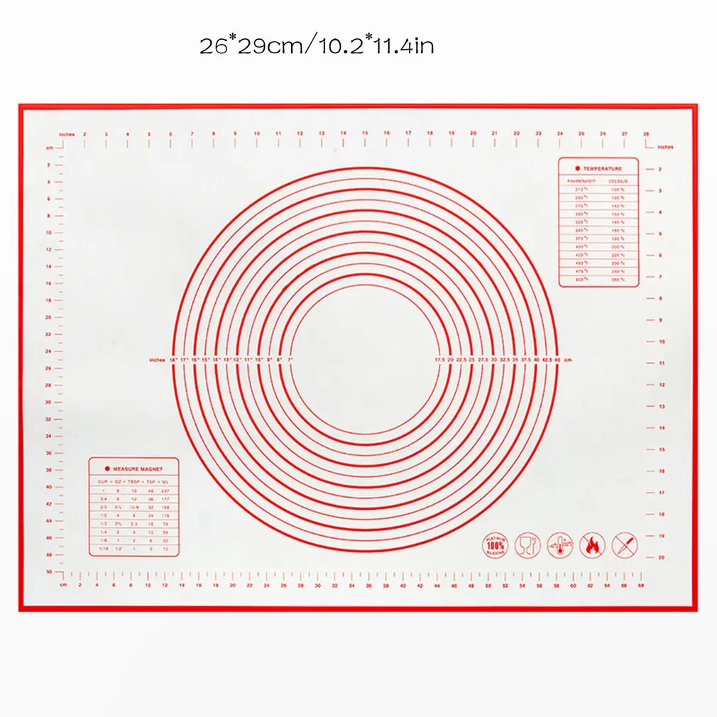 

Non Stick Silicone Baking Mat Reusable Sheet Kneading Rolling Dough Pad Eco-Friendly Mat Baking Mat Pastry Tools
