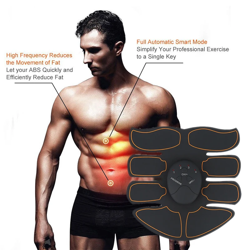

Fitness Muscle EMS Hip Abdominal Exerciser Stimulator Trainer Electric Vibrating Slimming Belt Massager Buttocks ABS Machine