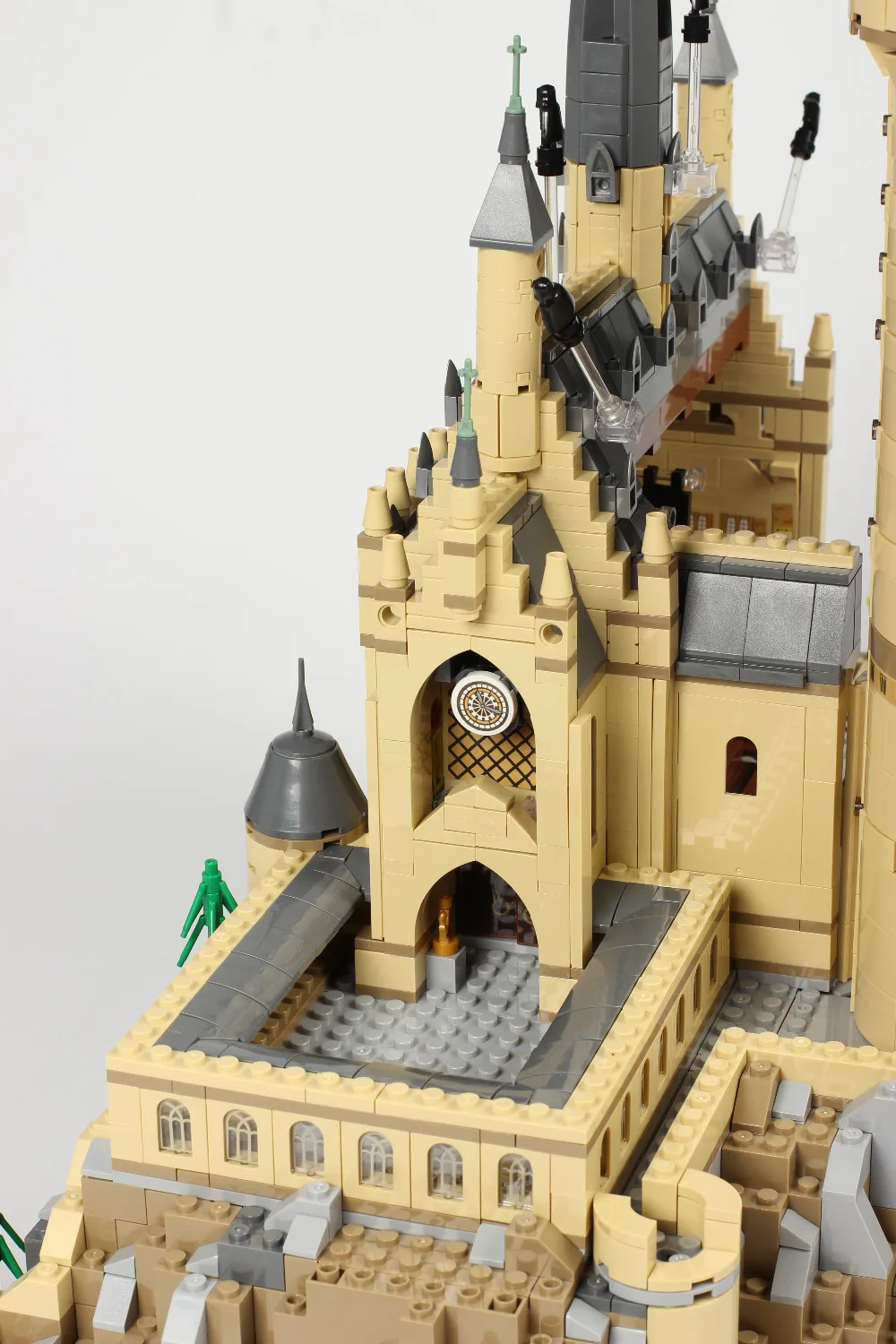 Lepinblocks вид на улицу города 16007 16060 фильм Гарри Hogwarte замок 71040 71043 10228 модель строительные блоки для детей принцесса кирпичные игрушки