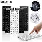 1 шт. износостойкие наклейки на клавиатуру, замена испанскиханглийскихрусскихнемецкихарабскихитальянскихяпонских букв для ноутбука и ПК
