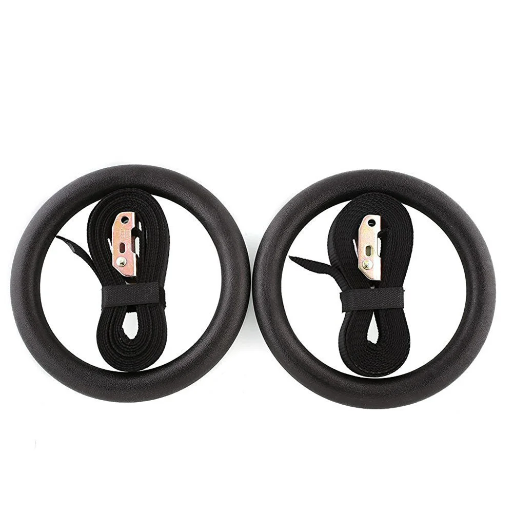 

Gymnastic Ring Set Fitness Rings for Full Body Strength and Muscular Bodyweight Training Cross-Training Workouts
