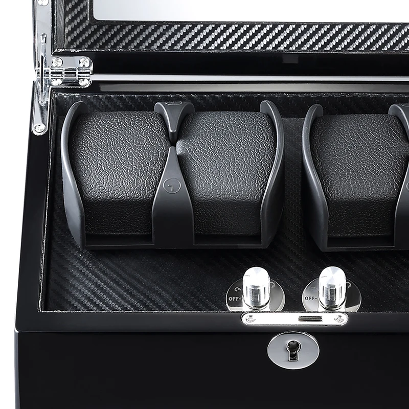 Часы Winder шейкер Коробка Чехол для хранения дисплей автоматический деревянный