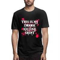 zombie killing black graphic tee mens short sleeve t shirt funny tops