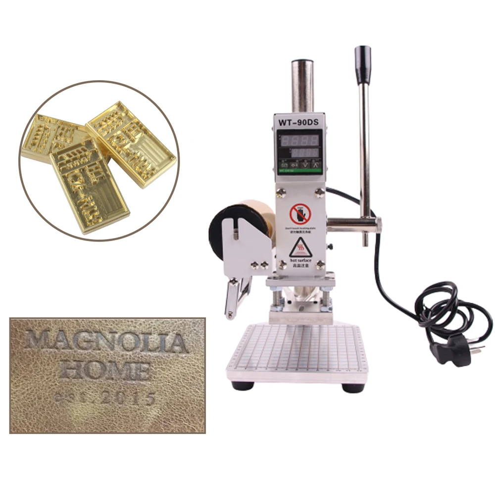 Машина для горячего тиснения фольгой SWANSOFT ручная Бронзирующая машина кожи и