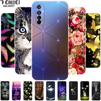 For Realme RMX2155 Case Phone Cover Silicone Soft TPU Back Cases for OPPO Realme Case Realme7 RMX2151 Bumper Fundas 6 5