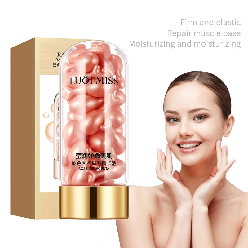 

30pcs Placenta Face Serum Hyaluronic Acid Moisturizing Hydrating Whitening Skin-friendly Anti-Aging Shrink Pore Skin Care TSLM2