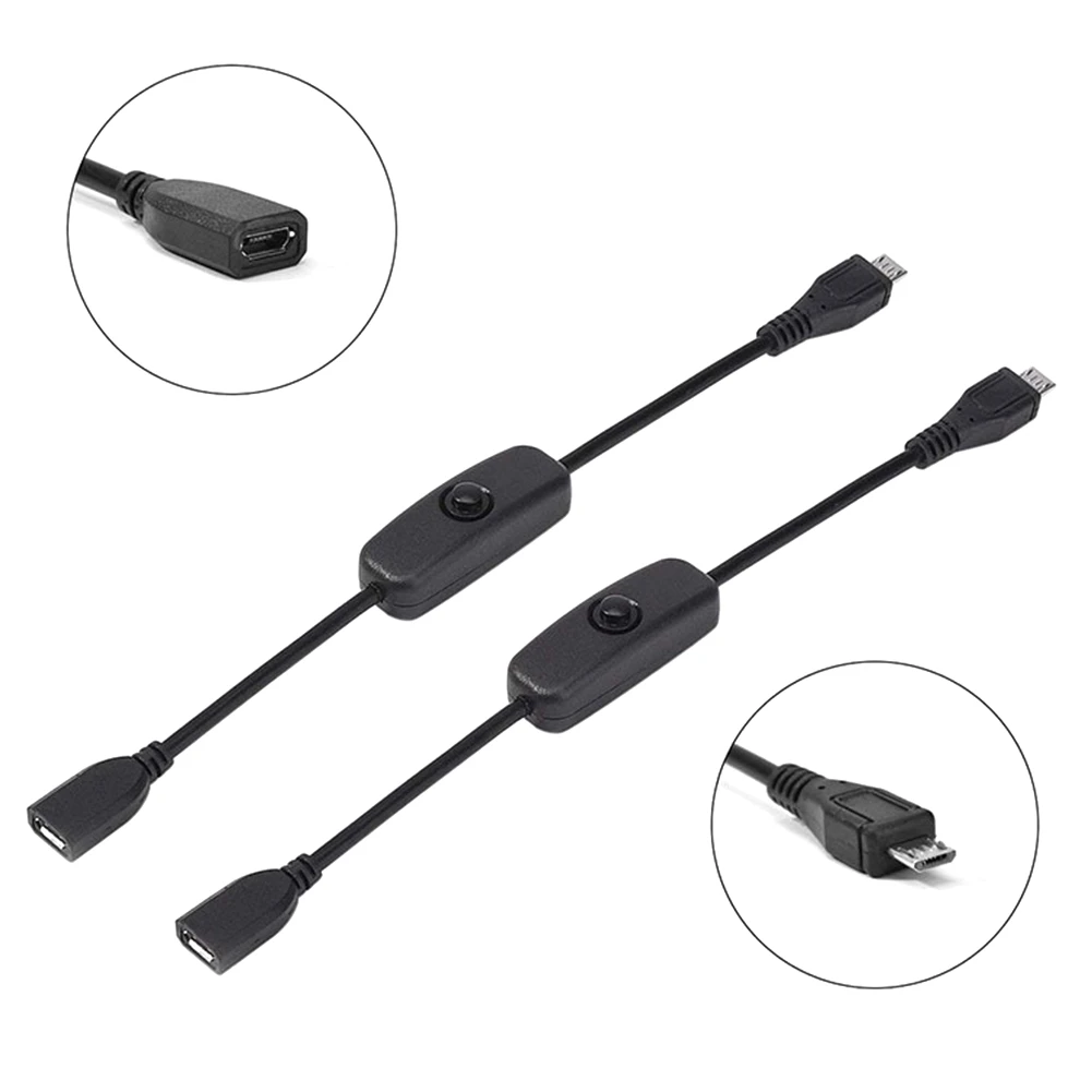 

Power Control Extension On Off Wire LED Light Accessories USB Cable With Switch For Fan Micro Portable Toggle