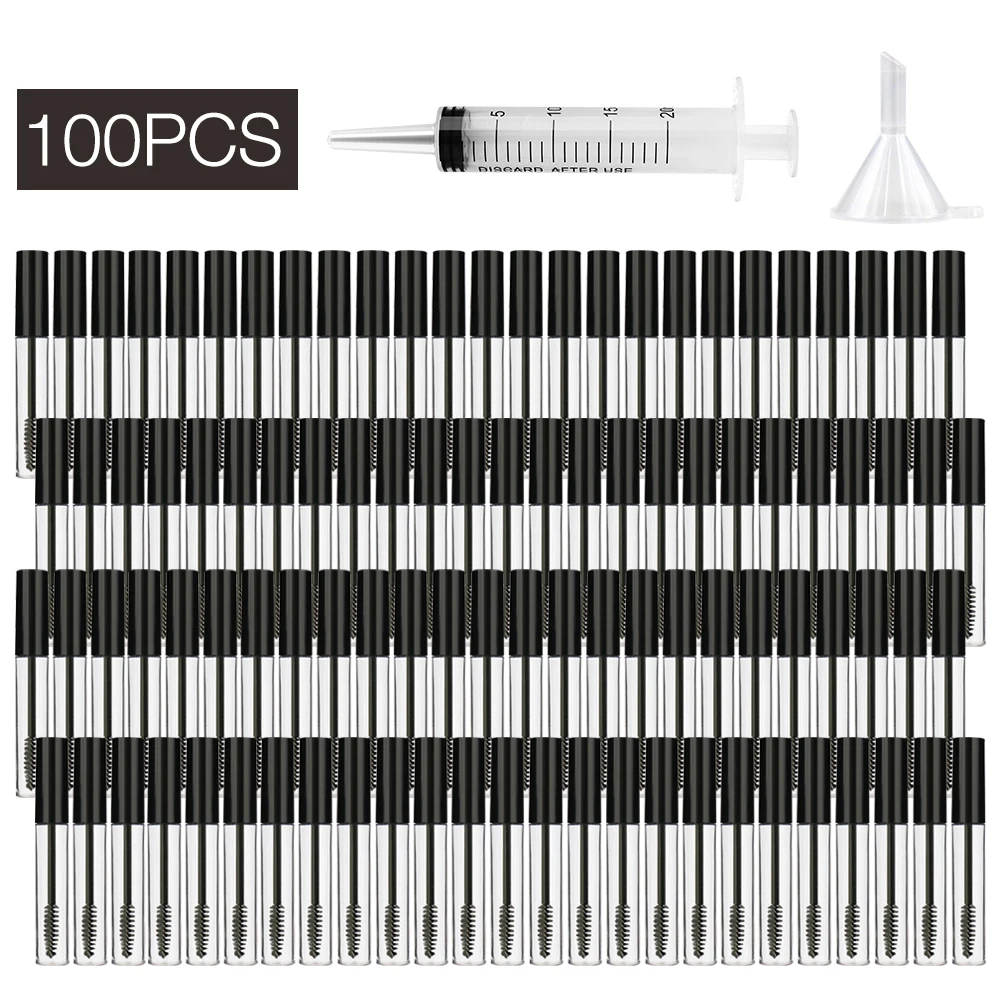 Пустые косметические контейнеры 10 мл 100 флаконов для туши крема модные