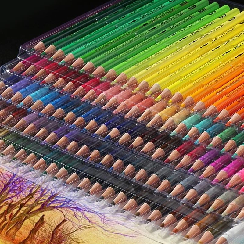 Набор разноцветных профессиональных масляных акварельных карандашей для