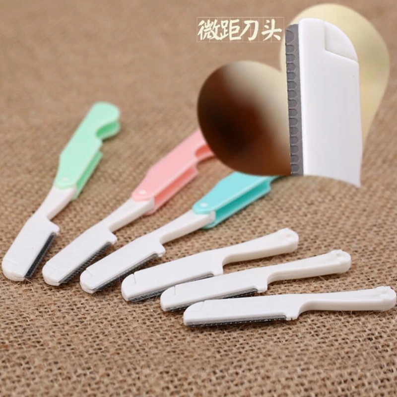 Триммер для бровей складной портативный безопасный острый резьбовой нож из