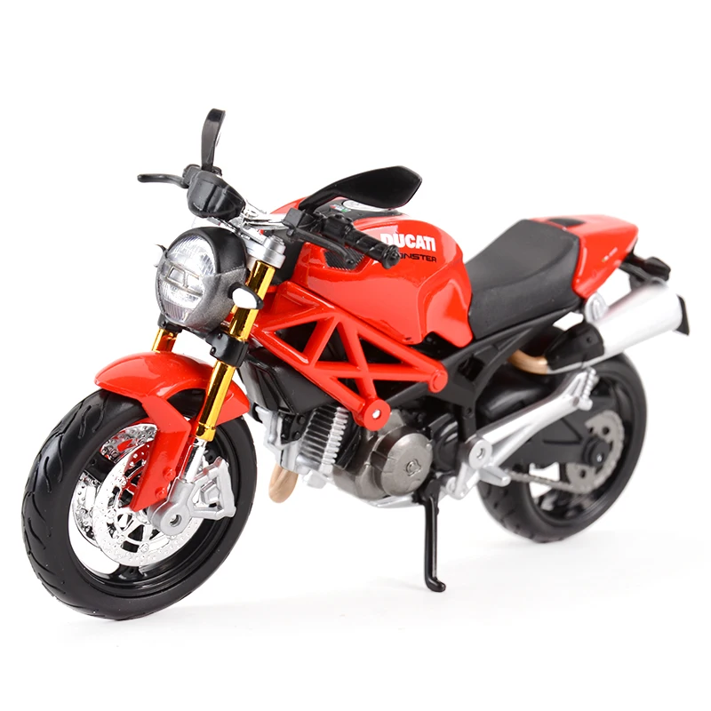 Красный Maisto 1:12 Ducati Monster 696 красный Литой Сплав модель мотоцикла Игрушка - Цвет: Красный