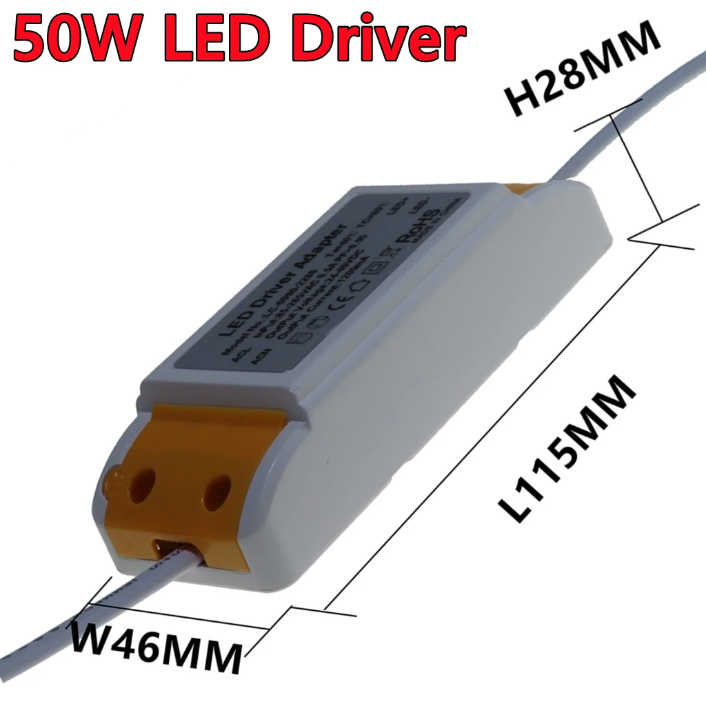 18W 30W 36W 42 Вт 48 50 светодиодный Панель светильник драйвер адаптер AC85 265V Мощность