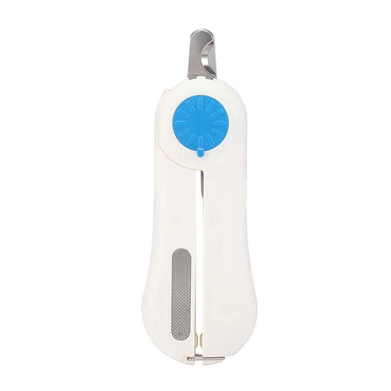 

New Pet Nail Clippers Dog Cat Stainless Steel Two-color Labor-Saving Nail Clipper With LED light Beauty Cleaning Supplies