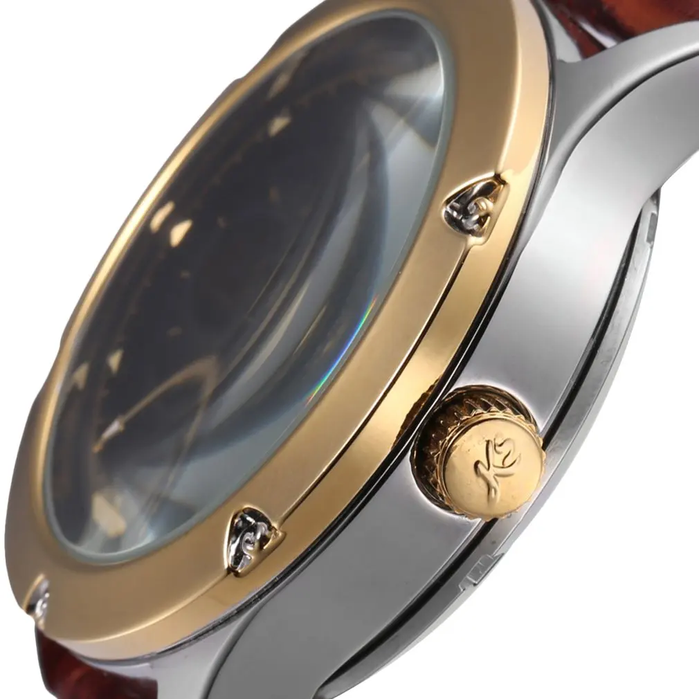 KS навигатор серии золотой чехол роскошный Скелет Прозрачный для мужчин Gent