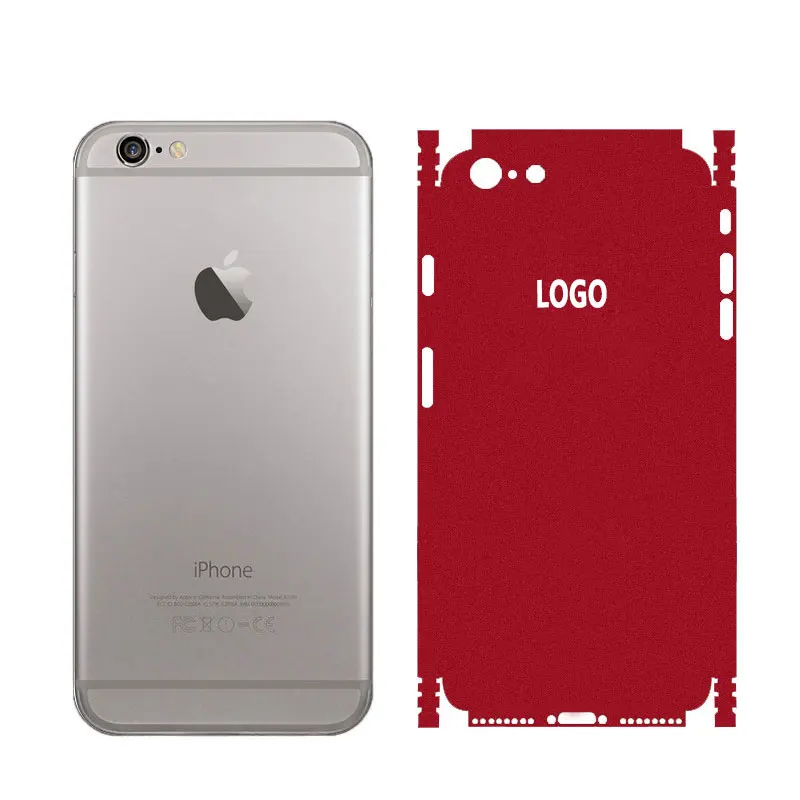 Красный мобильный телефон ледяная пленка задний декор для iPhone 6 7 8 Plus SE2 сделай сам