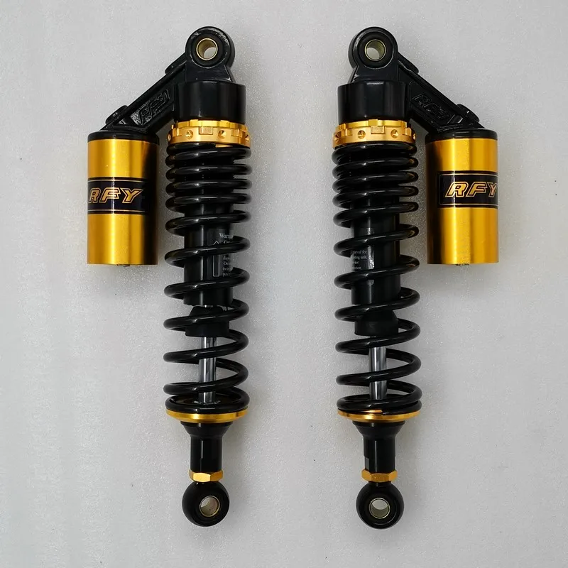 black gold 350 мм 8 мм пружинный мотоциклетный амортизатор для Honda CB750 F2N SEVEN FIFTY KAWASAKI ZR1100 KZ1000 KZ500 ZR750 Yamaha suzuki - Цвет: black gold