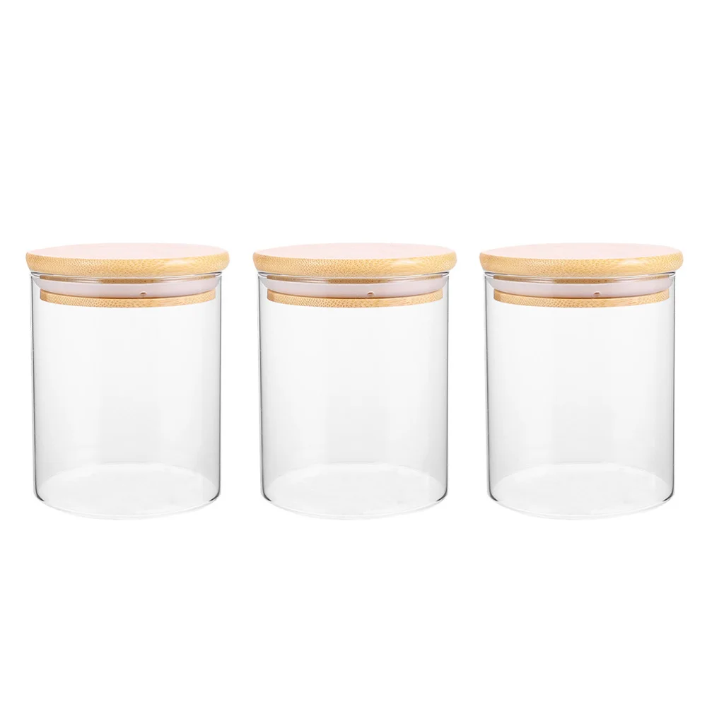 

3 Pcs Candy Jars Multipurpose Nuts Jars Creative Dried Fruit Jars with Lid