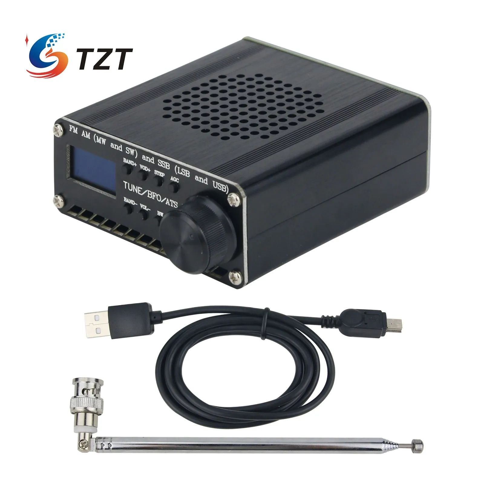 Собранный все диапазоны радиоприемника SI4732 FM AM (MW & SW) SSB (LSB USB) с литиевой