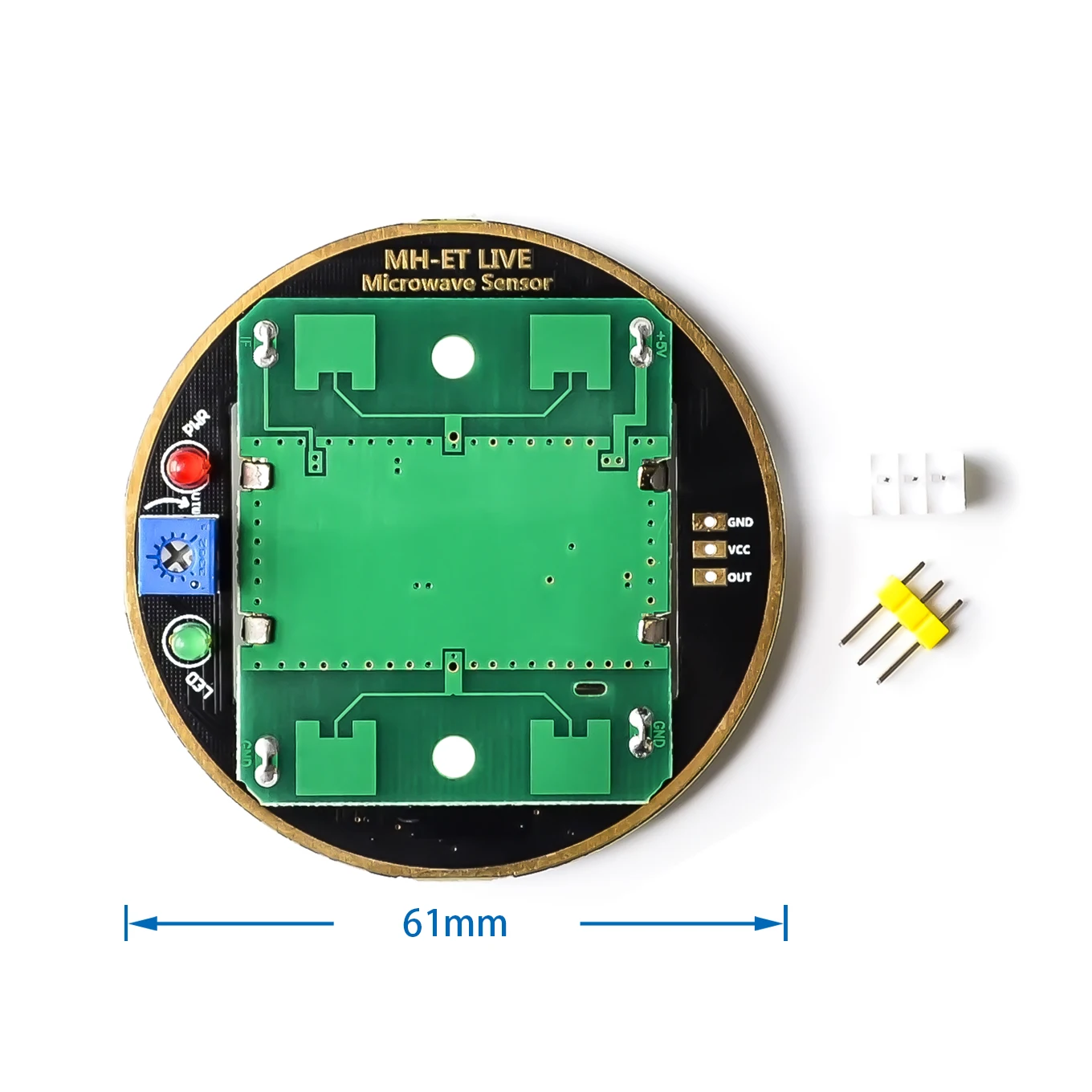 MH-ET LIVE HB100 X 10.525GHz Microwave Sensor 2-16M Doppler Radar Human Body Induction Switch Module For ardunio